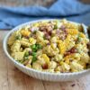 pastasalat med karrydressing