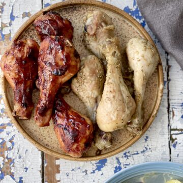 Kyllingelår med barbeque og urte marinade