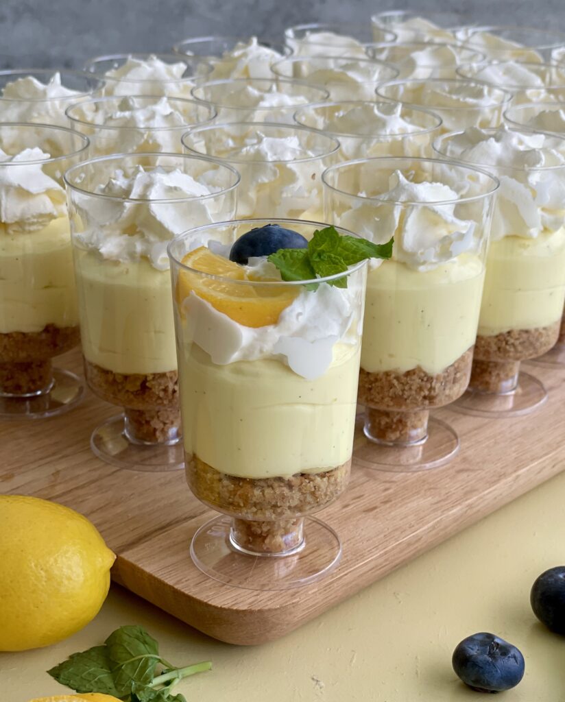 Citron cheesecake i glas