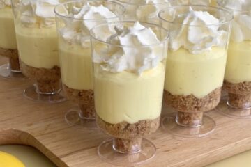 Citron cheesecake i glas