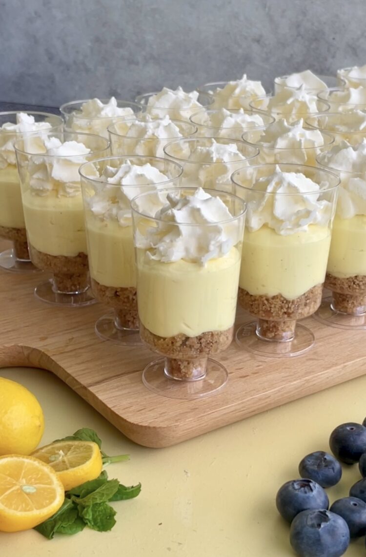 Citron cheesecake i glas