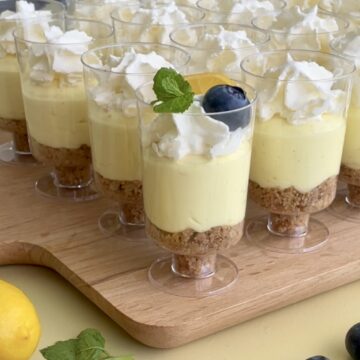 Citron cheesecake i glas