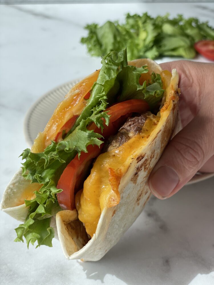 cheeseburger wrap