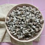 popkorn med chokolade og nougat