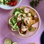 sprød tortillaskål med sprød kyling og bang bang mayo 2
