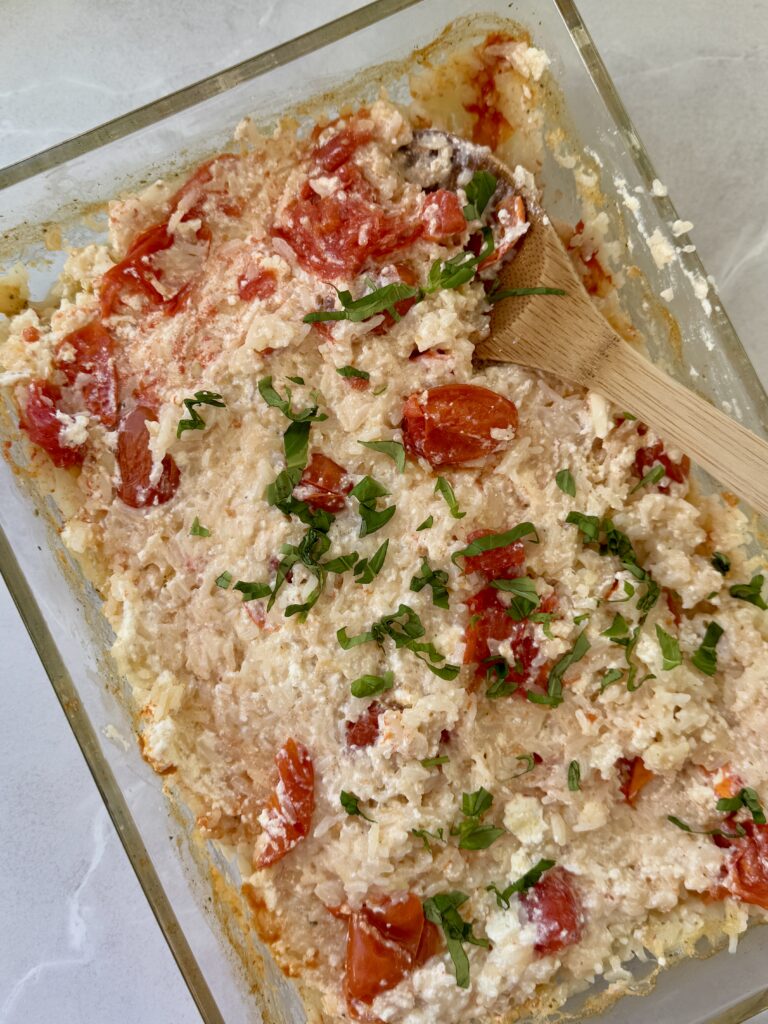 one pan ris og feta i fad