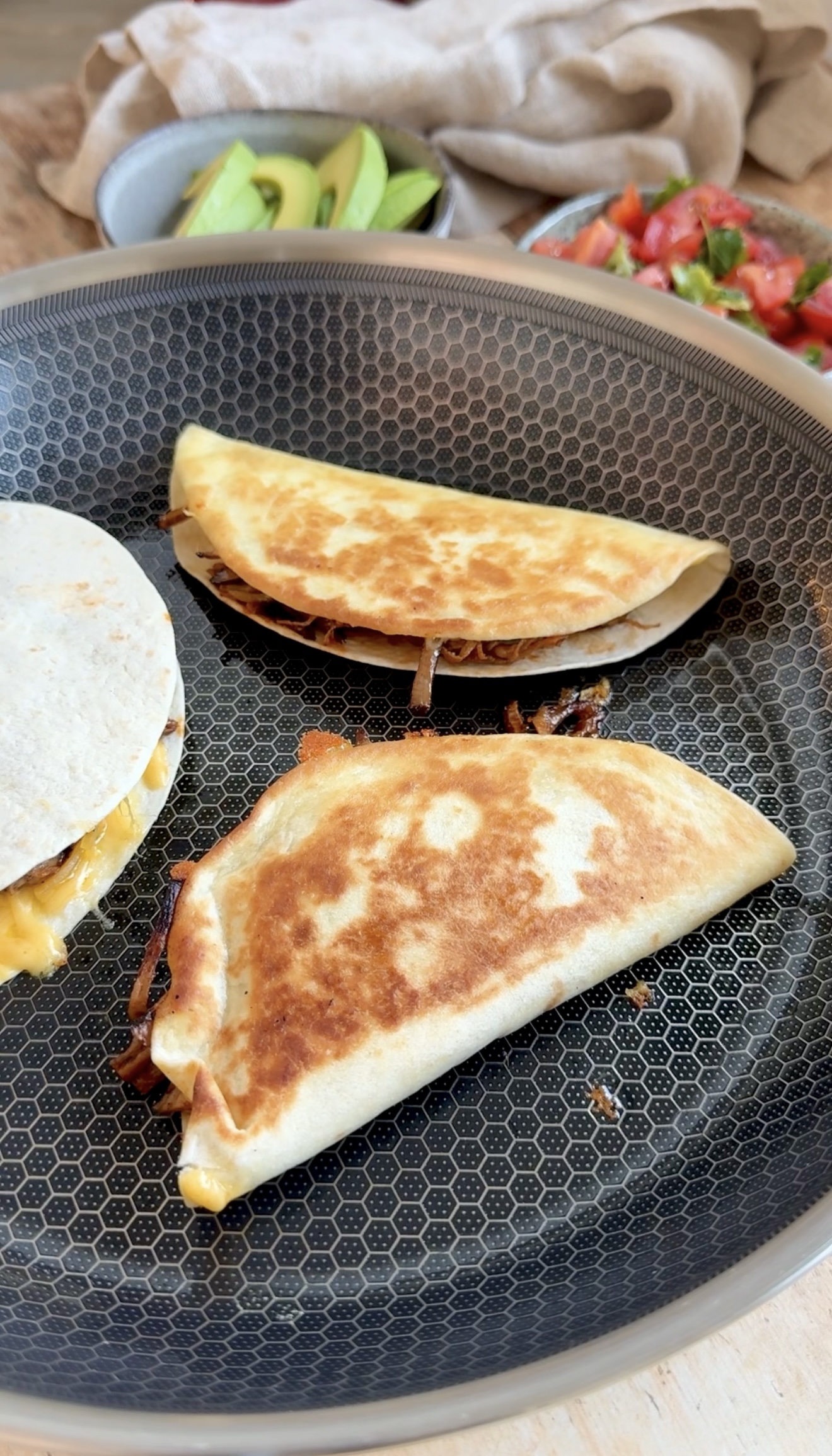 Sprød tortilla med oksekød og smeltet chedda 6