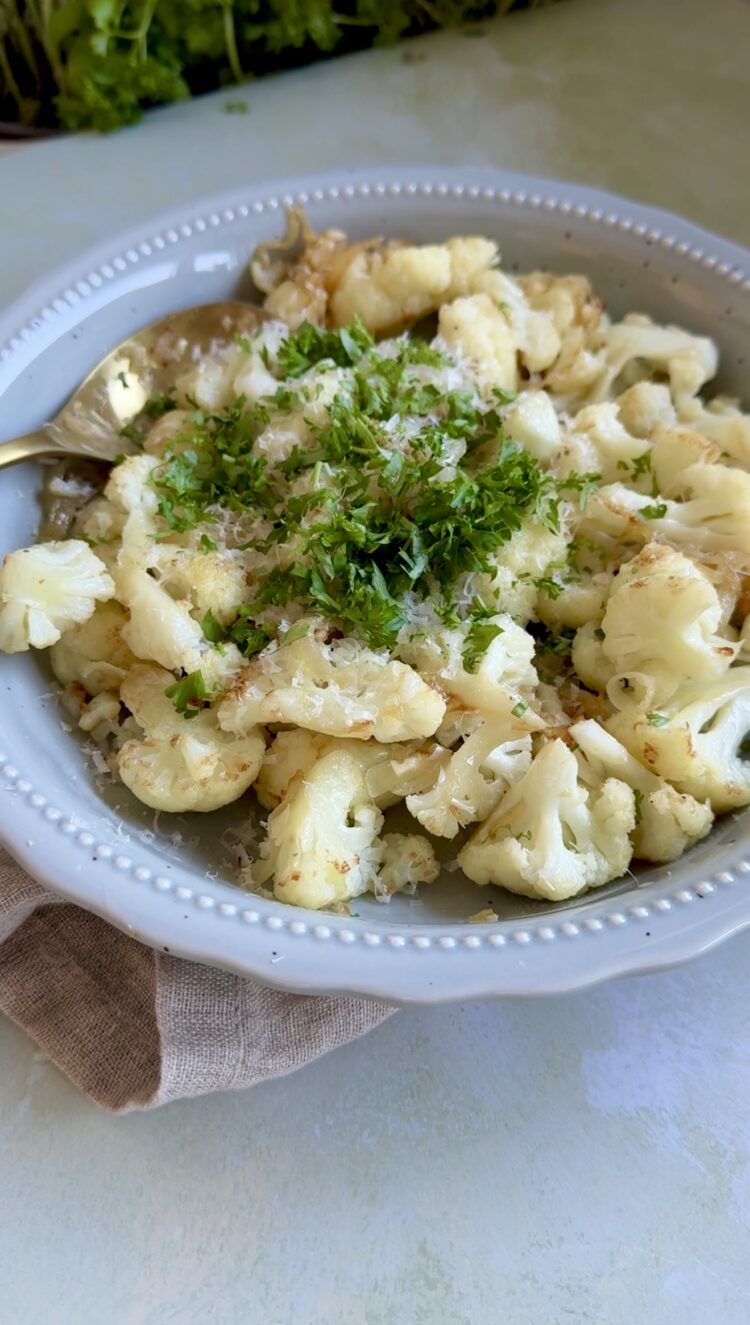 blomkål med parmesan og løg 3