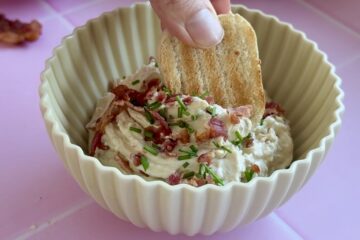 flødeost med bacon og karamelliseret løg 5