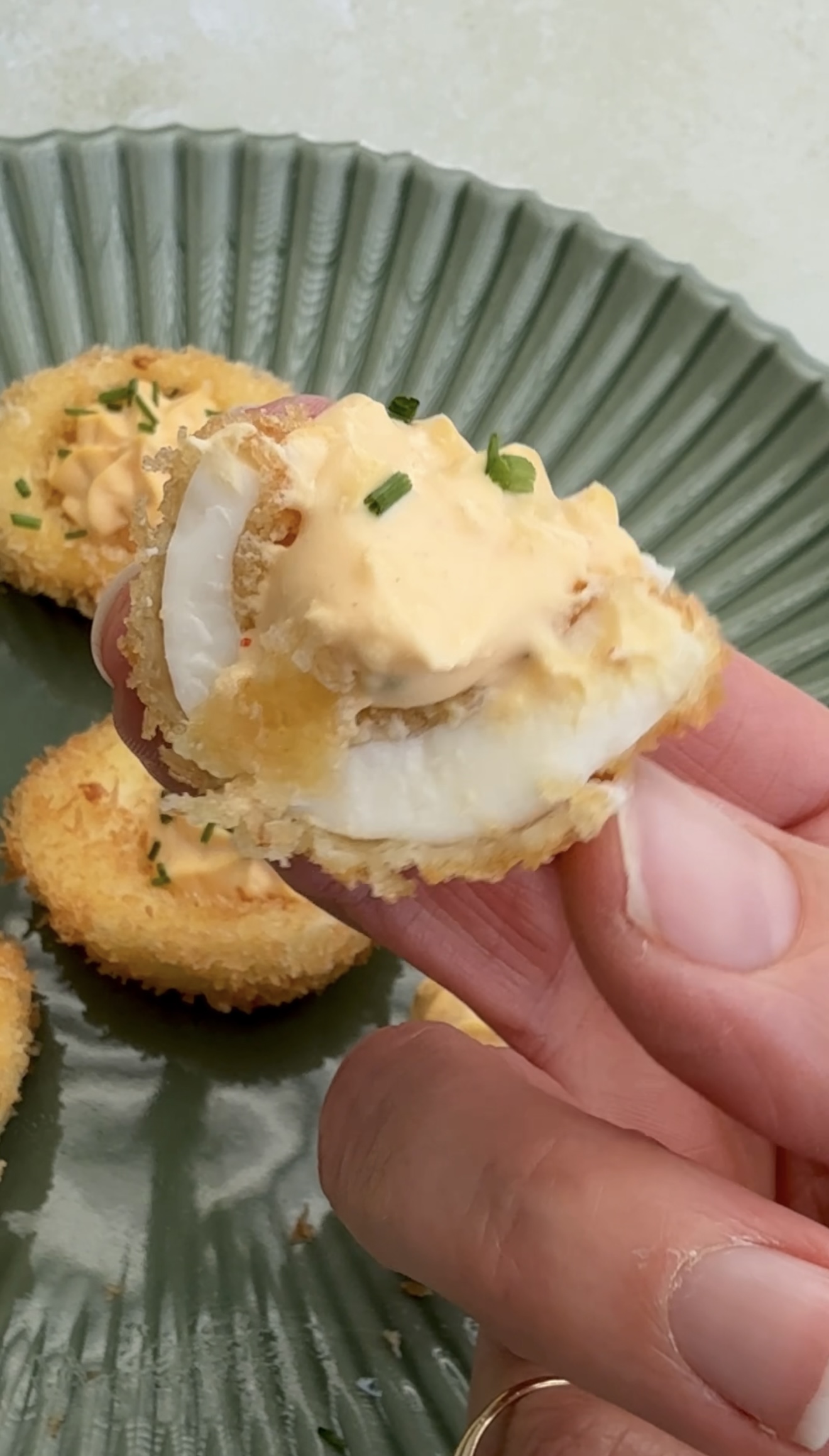 friterede djævleæg 6 - devilled eggs