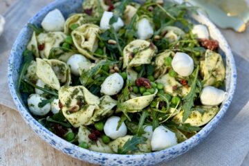 tortellinisalat med pesto og ærte 5