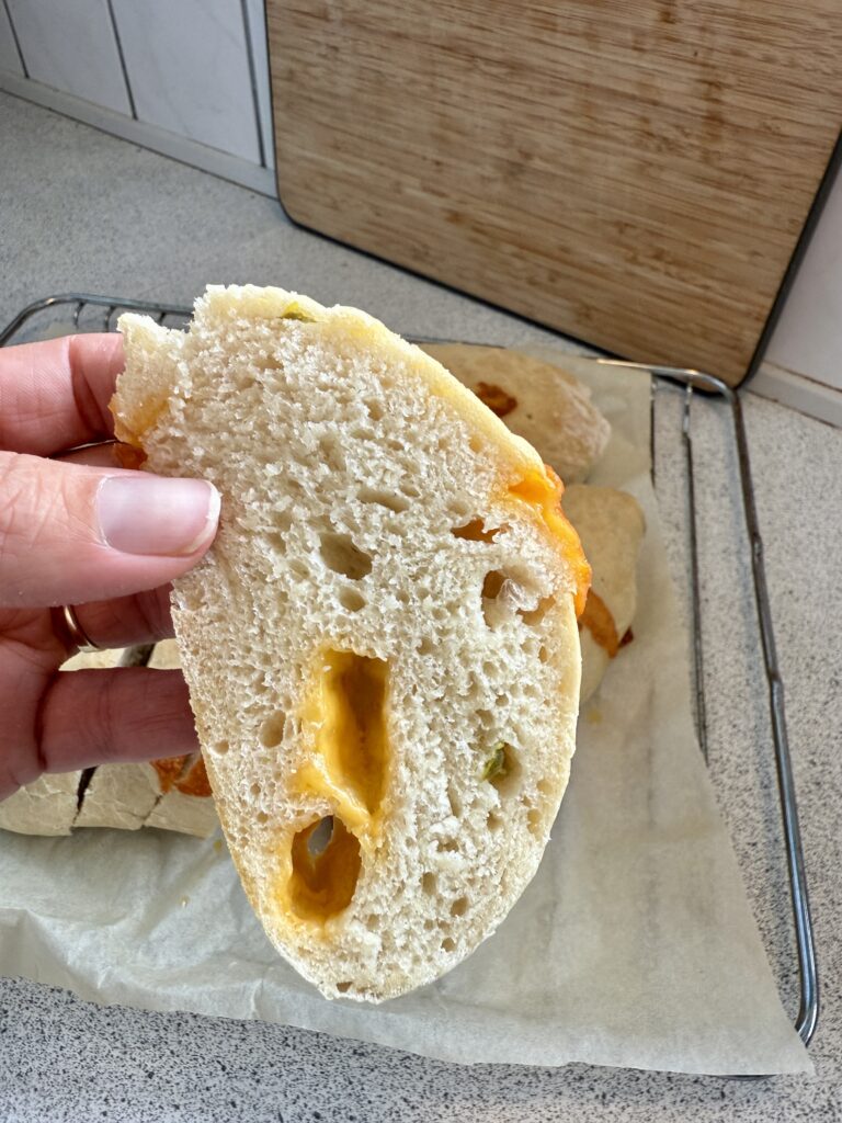 flutes med cheddar og jalapenos