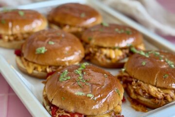 pulled chicken burger