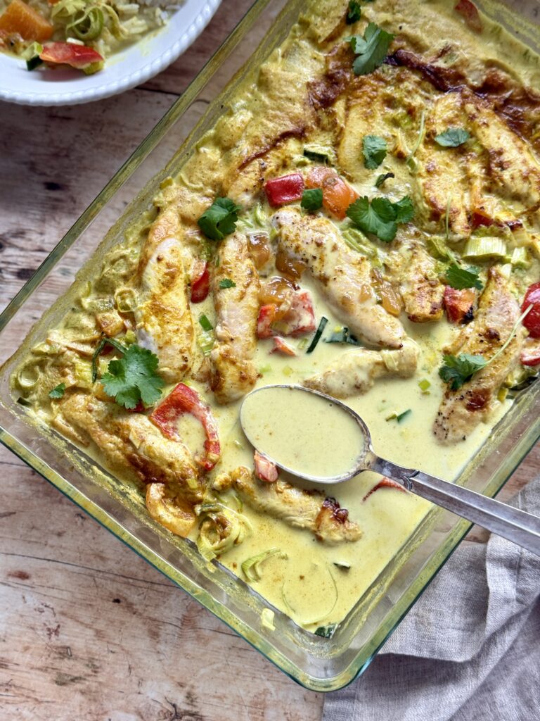 Kylling i fad med karry 2