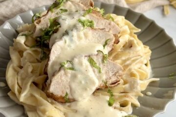 Pasta Alfredo med kylling