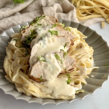 Pasta Alfredo med kylling