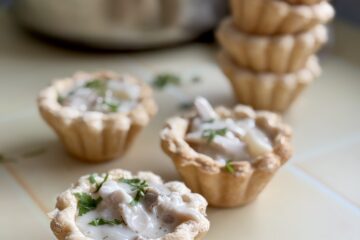 Tarteletter med høns i asparges