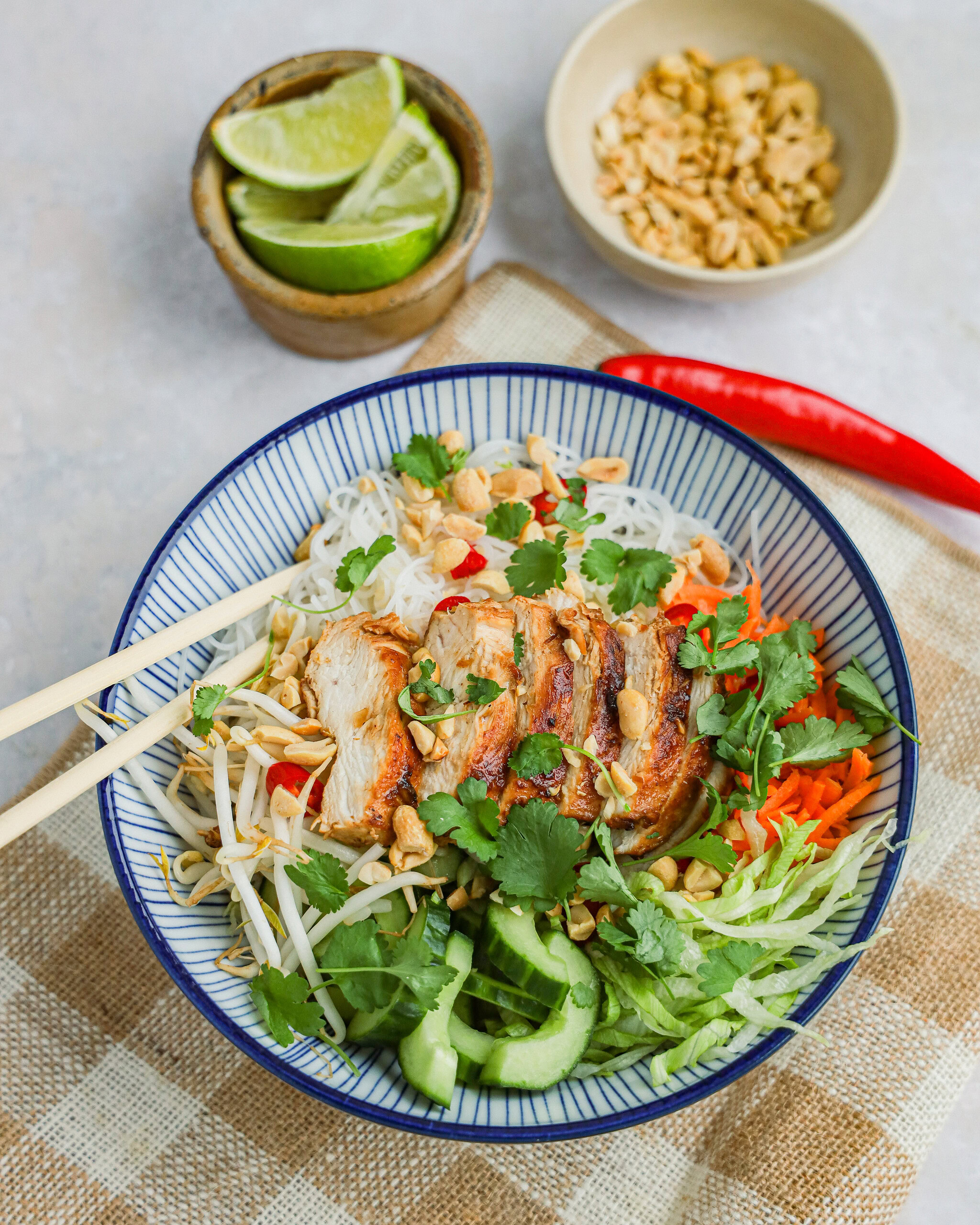 vietnamesisk nudel salat