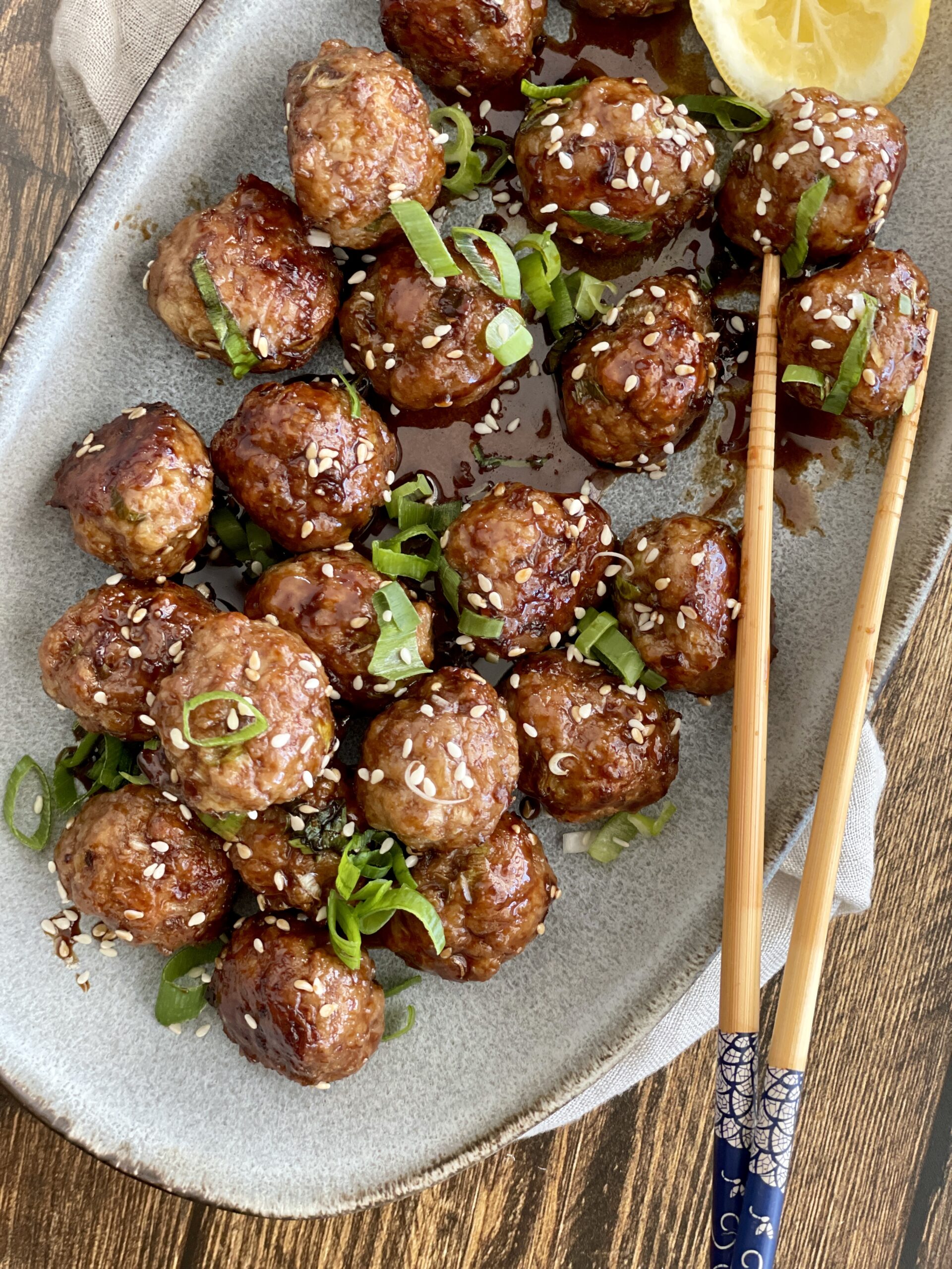 Teriyaki kødboller