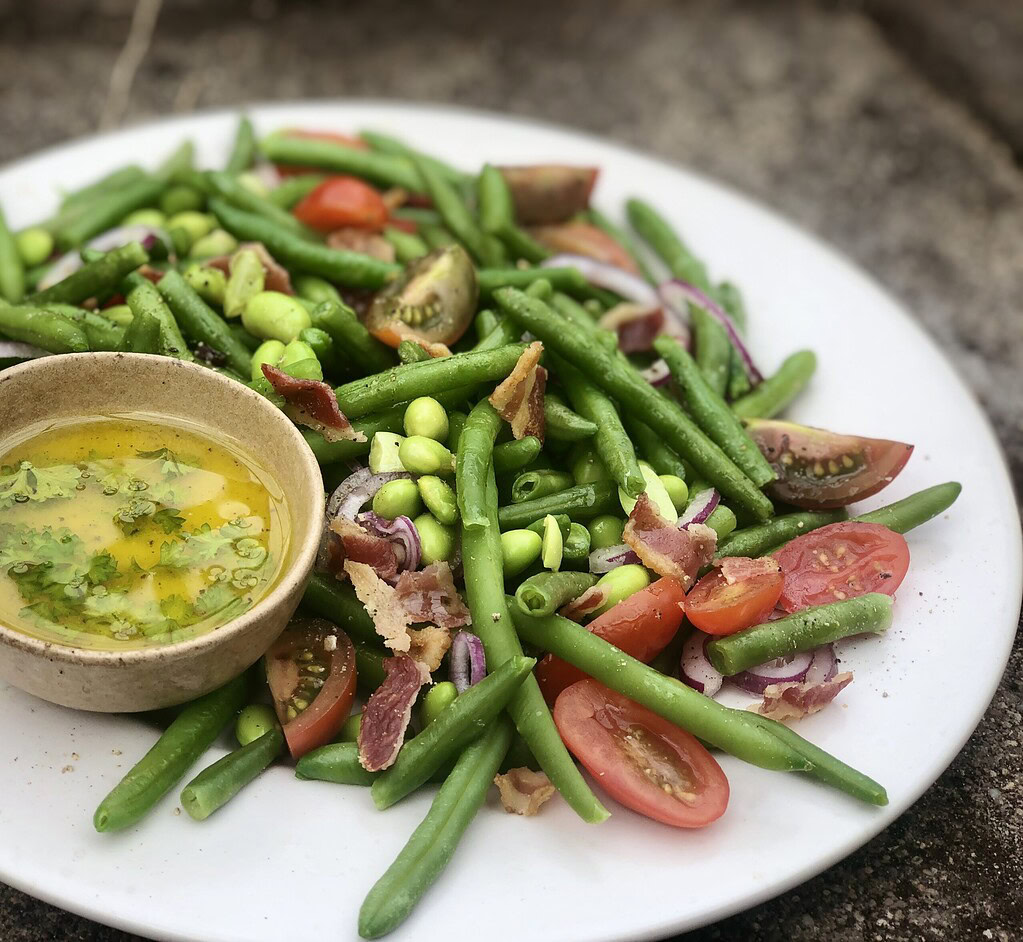Bønnesalat med vinaigrette