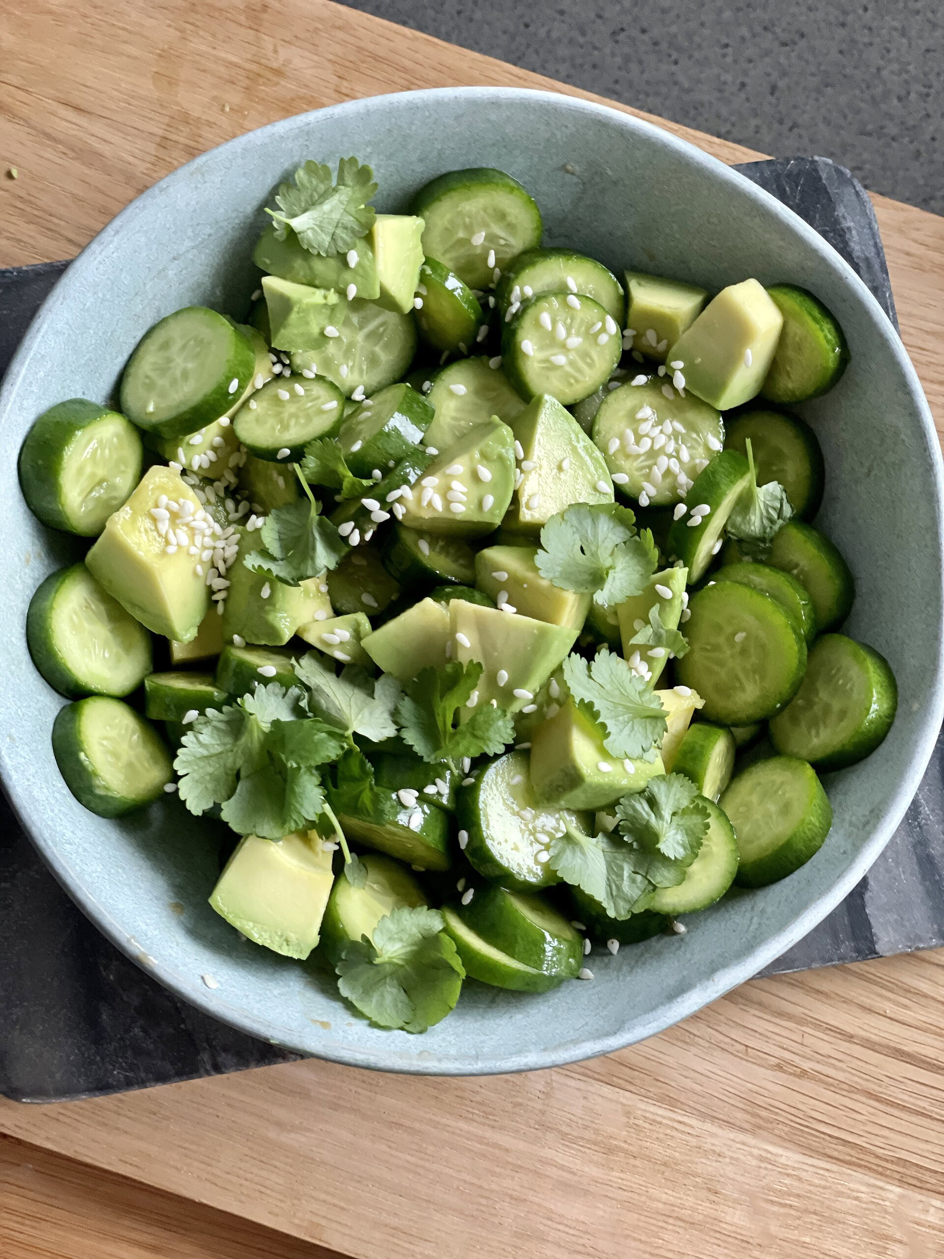 agurkesalat med asiatisk twist