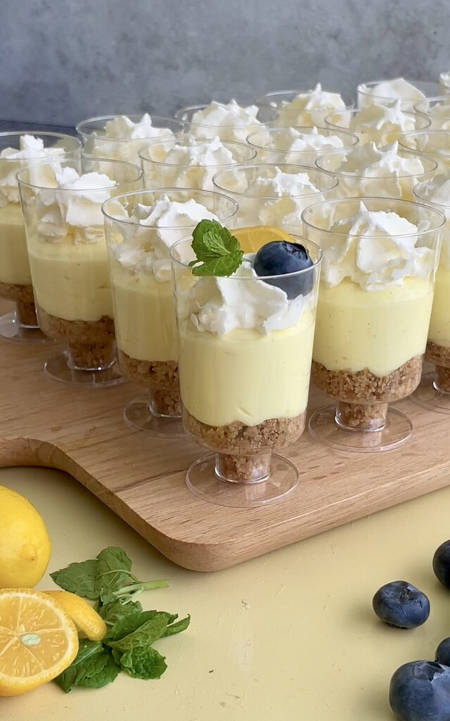 Citron cheesecake i glas