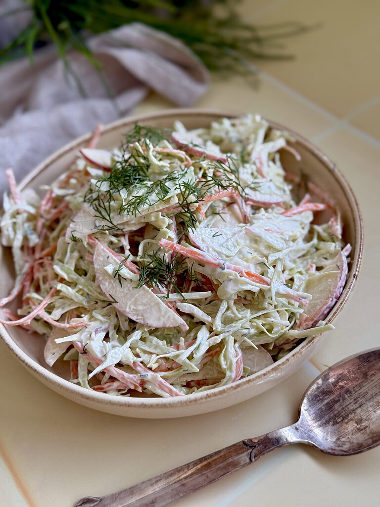 Cremet spidskålssalat