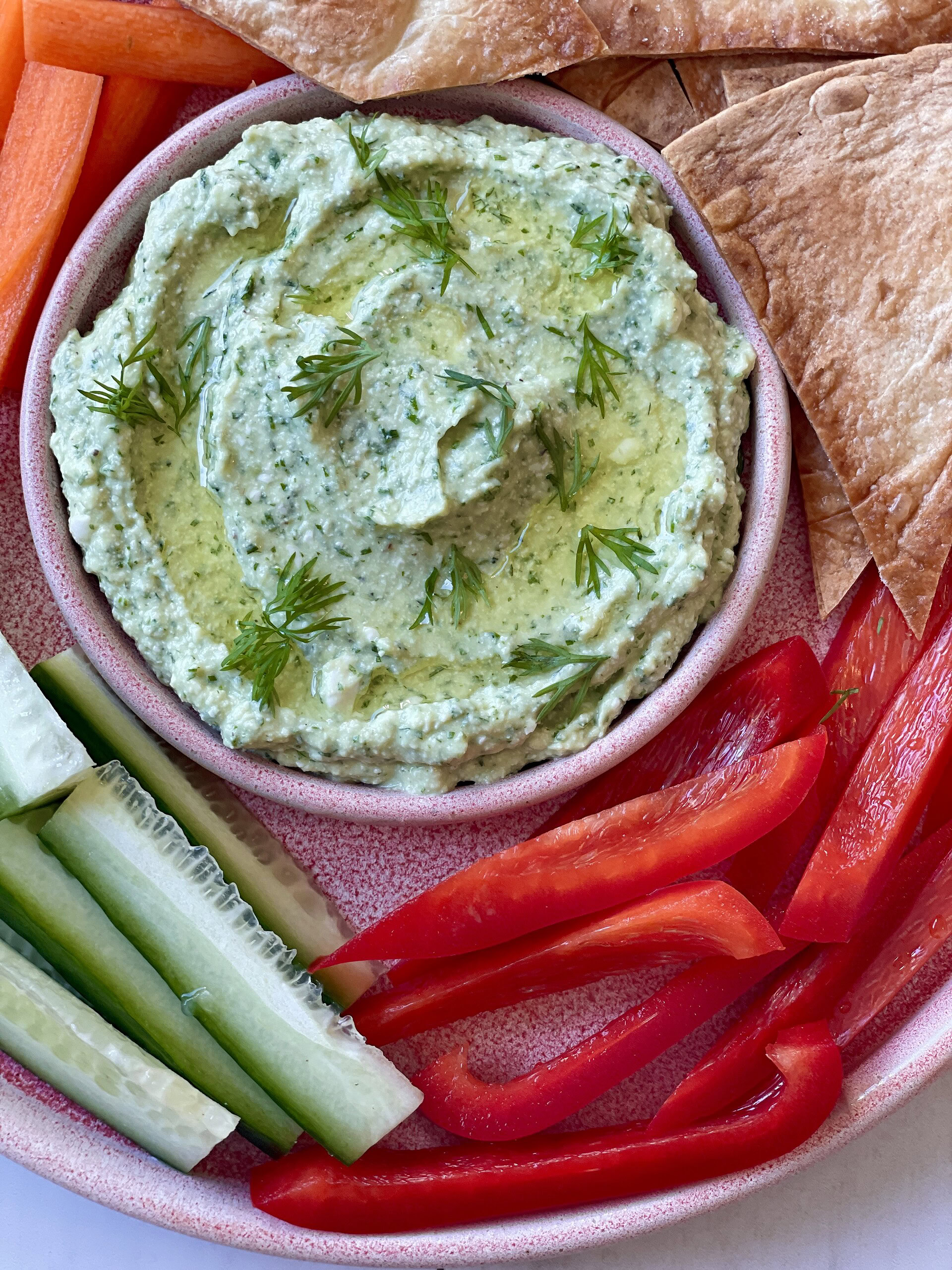 Avokado og hytteost dip 