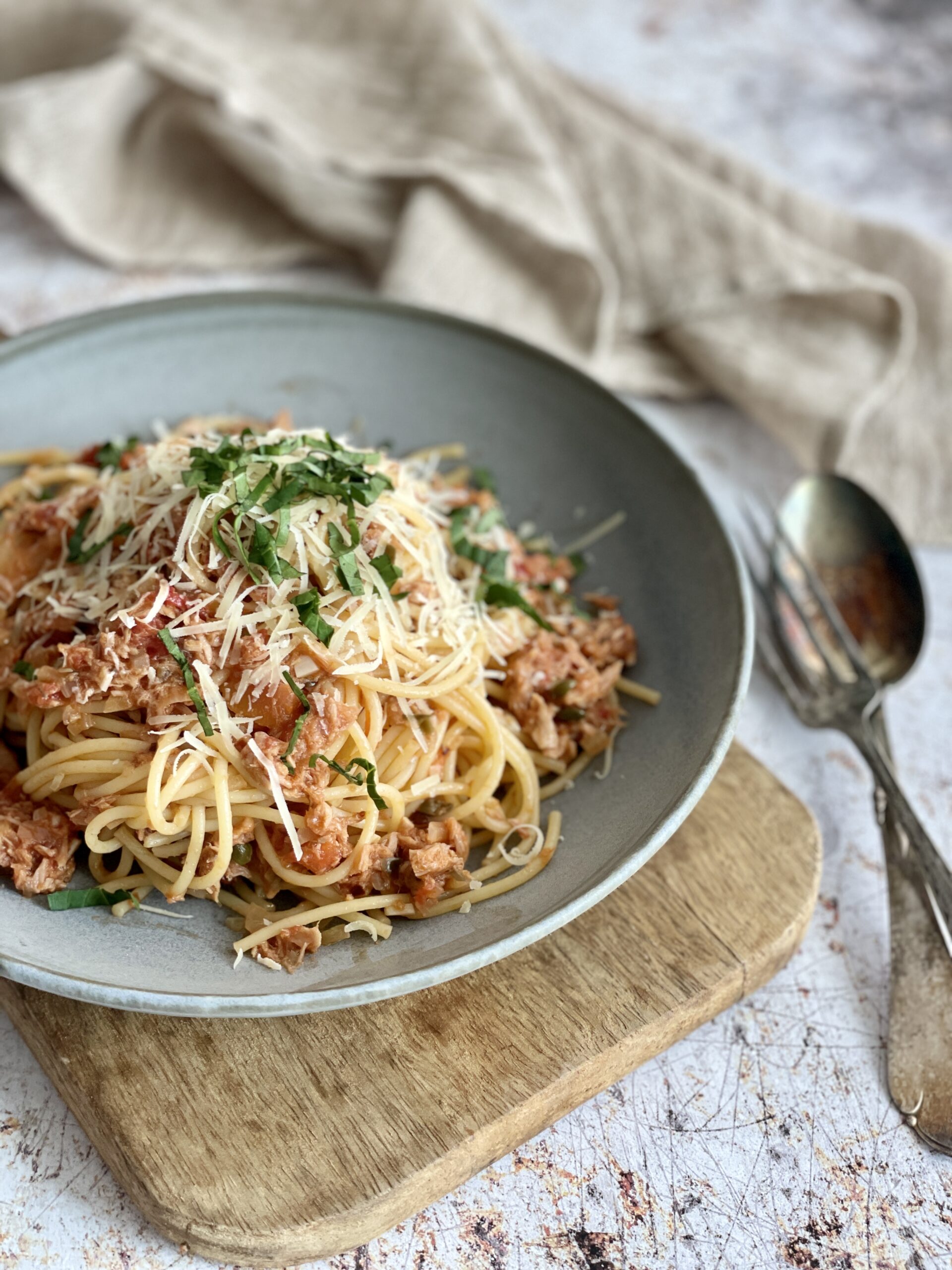 Spaghetti med tun
