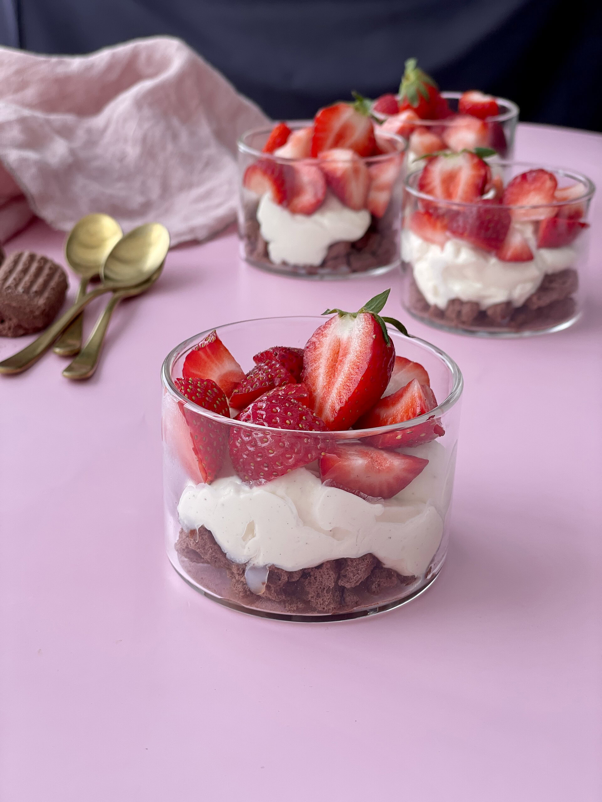 5 minutters sommerdessert i glas