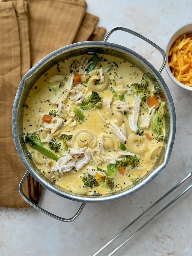 Børne favorit suppe med kylling og cheddar