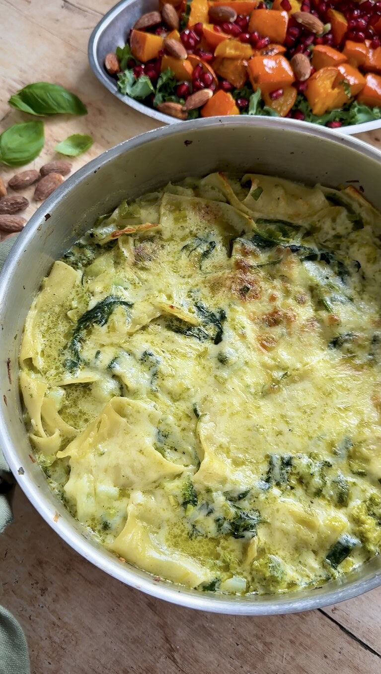 one pot grøn lasagne