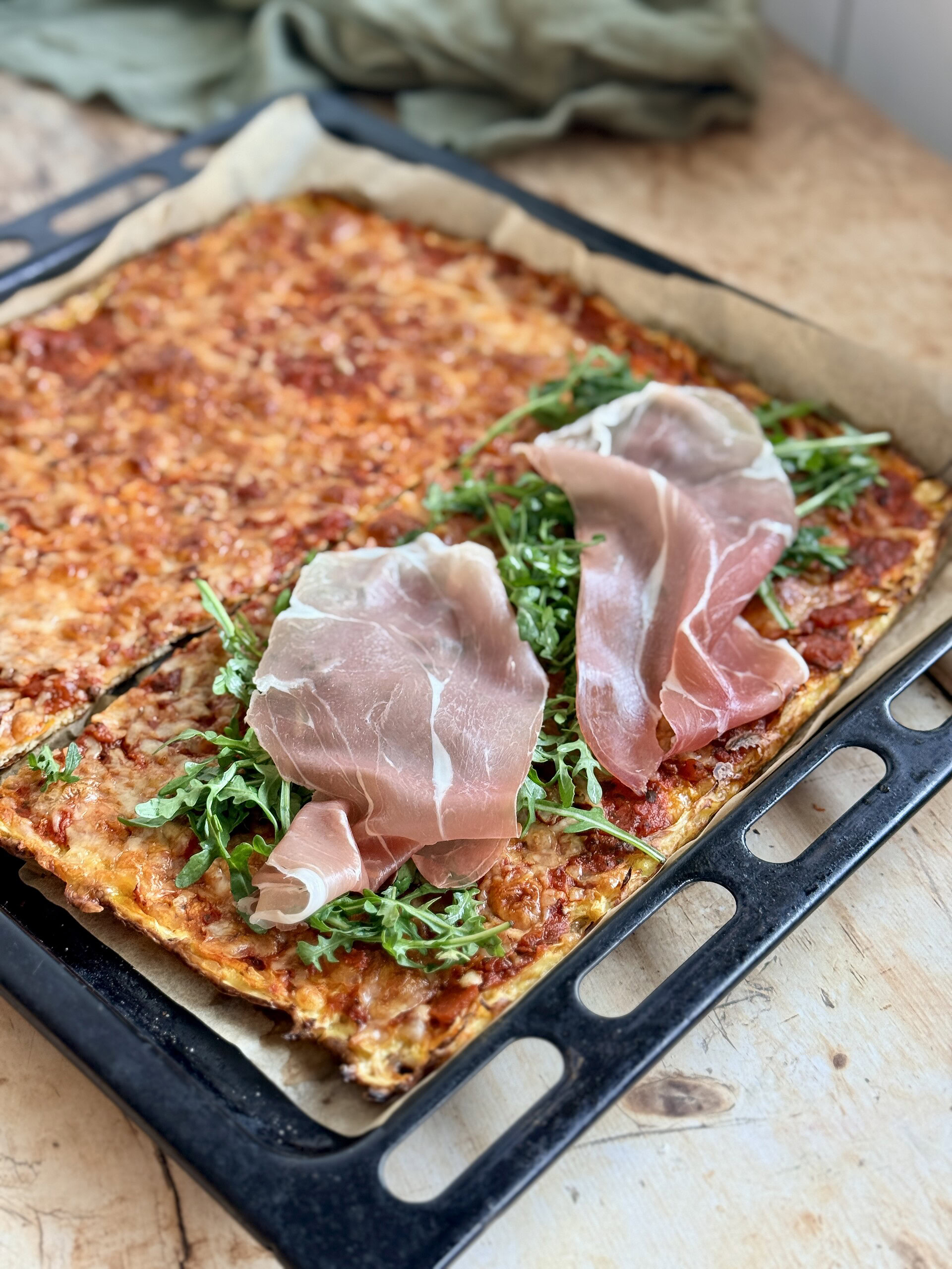 Spidskålswrap 'pizzastyle'