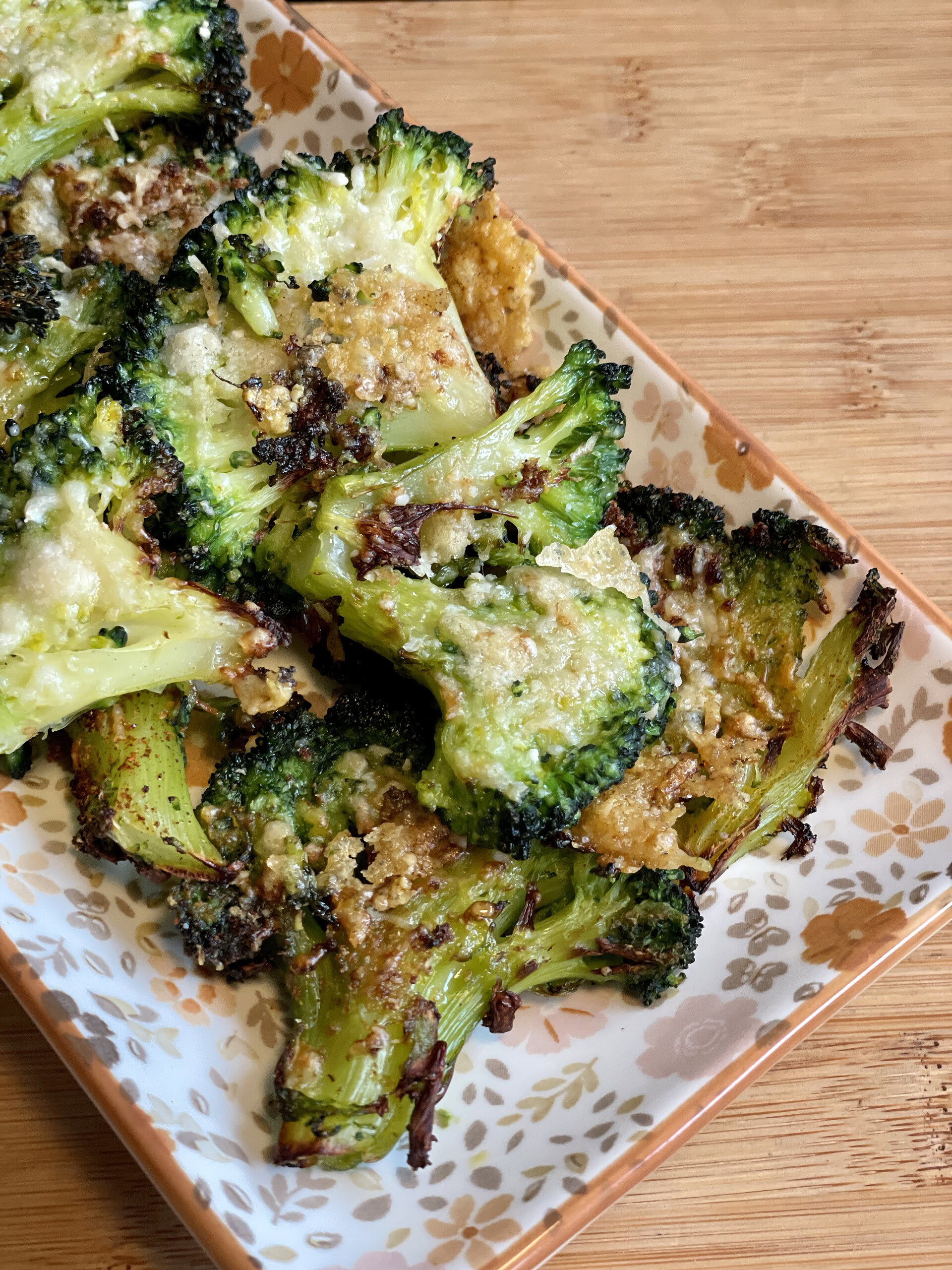 smashed broccoli i airfryer