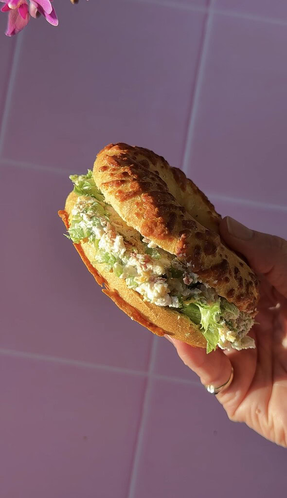 chopped bagel med kylling