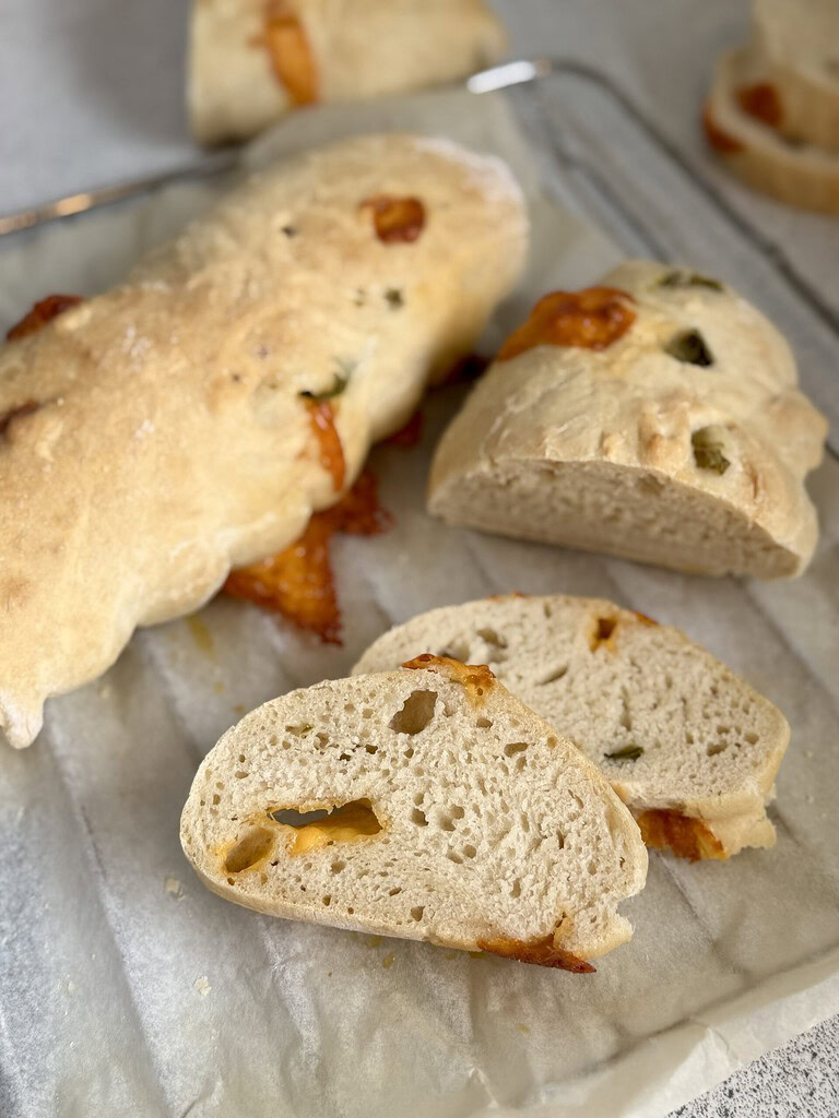 flutes med cheddar og jalapenos