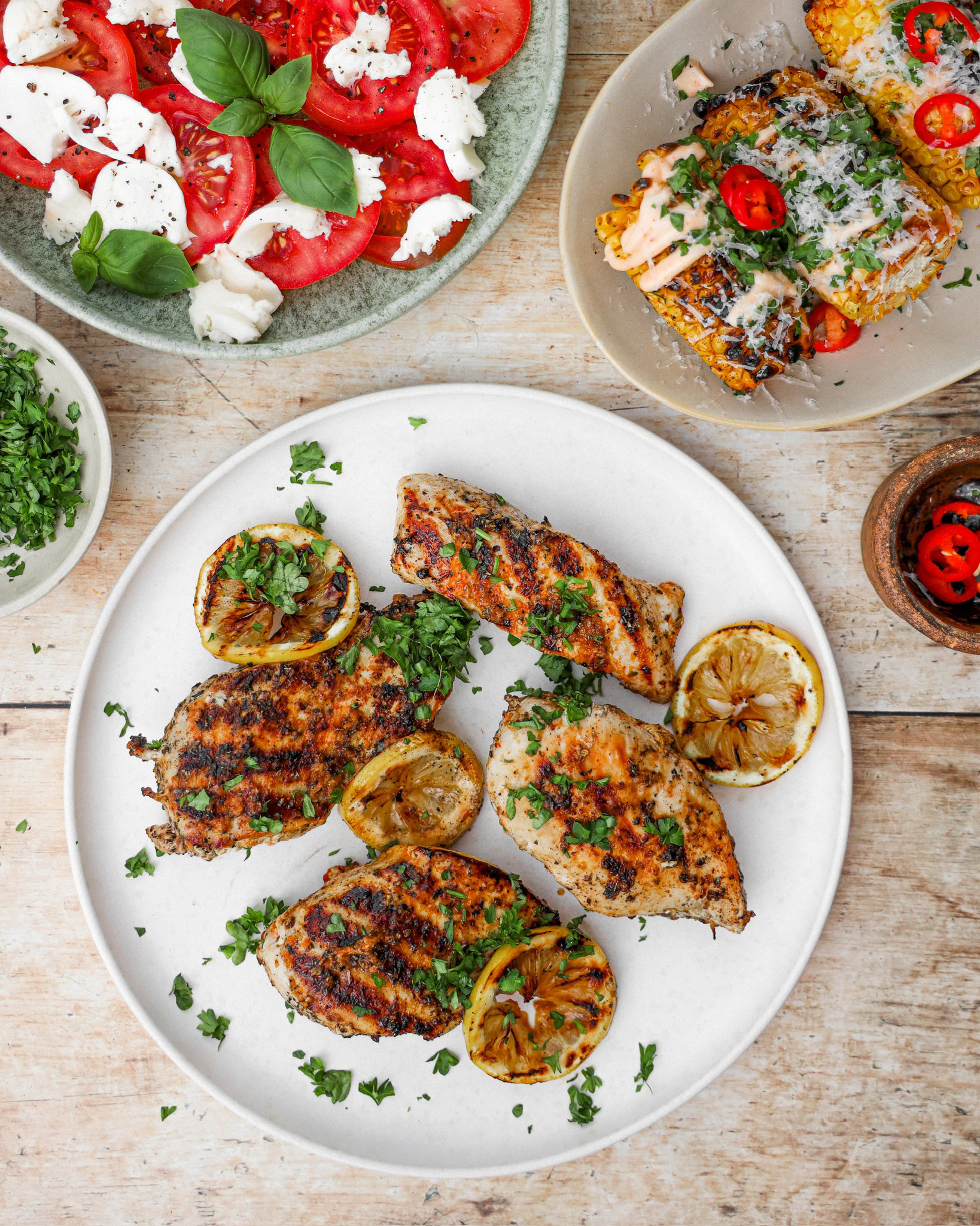 Grillet kyllingebryst med nem marinade
