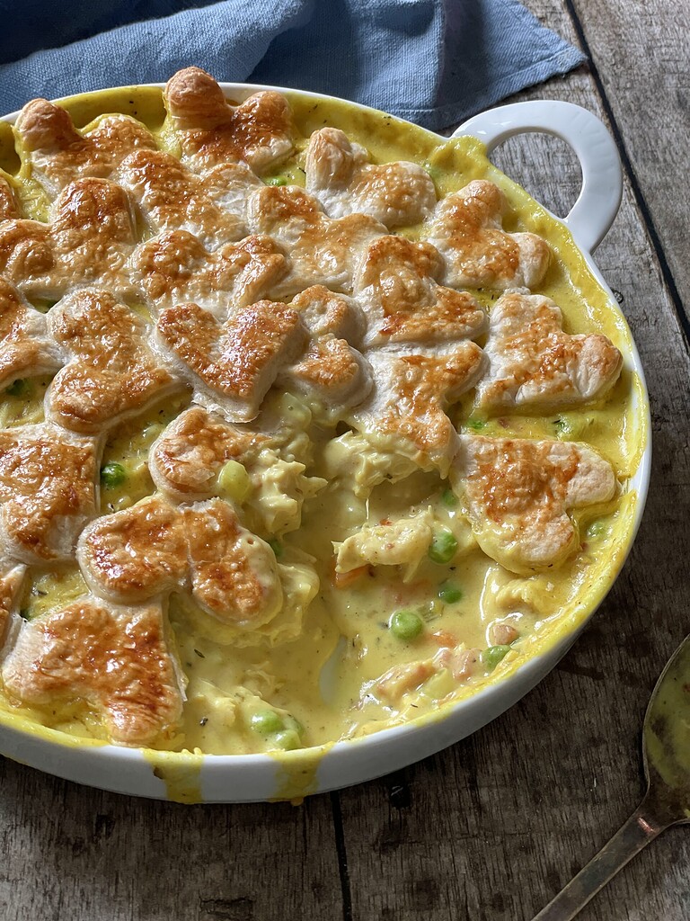 kyllingetærte med butterdej