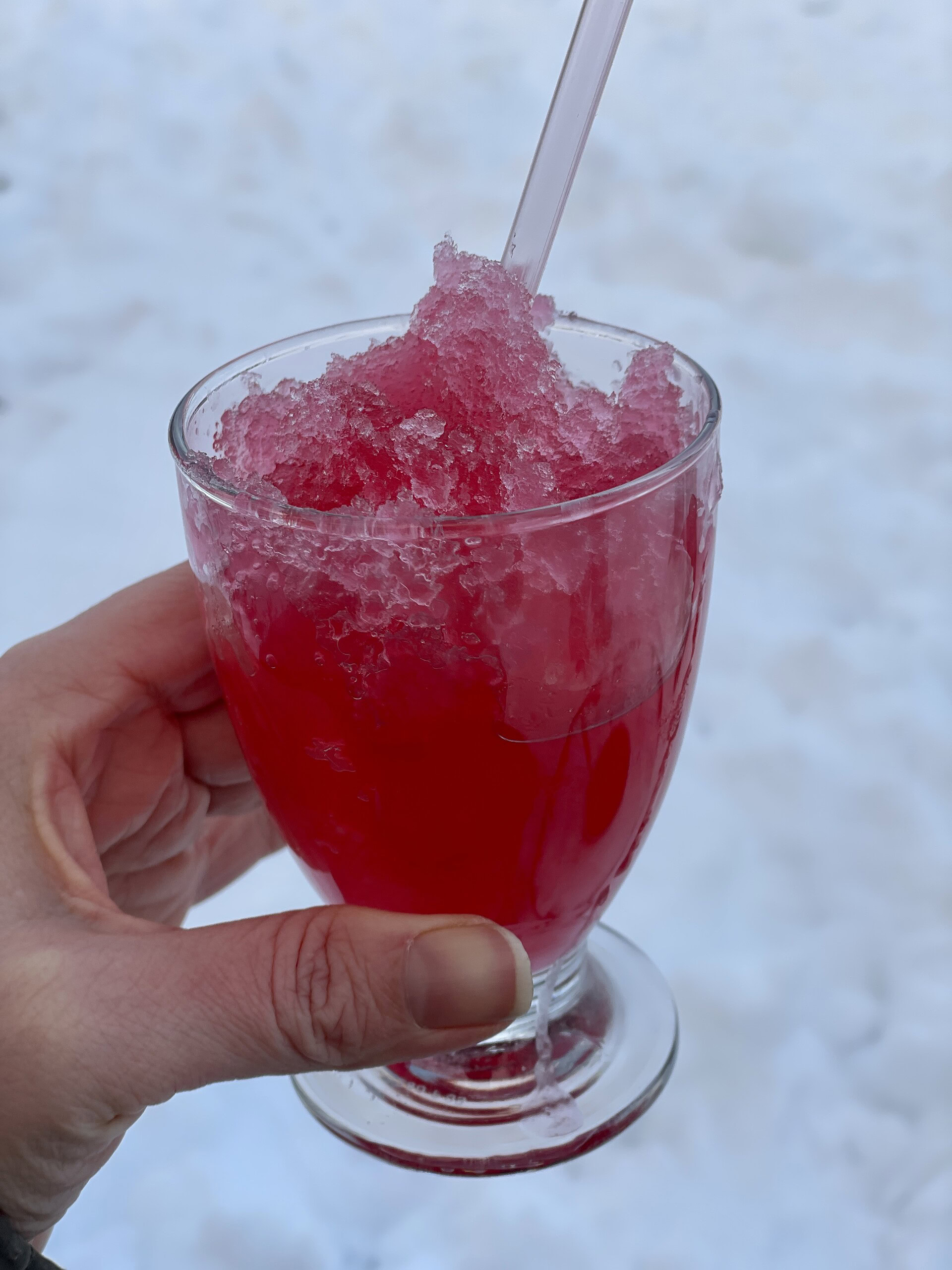 slushice i sneen