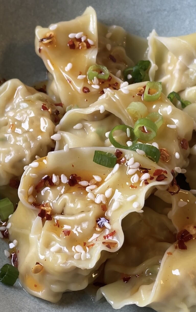 wonton med chili olie