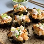 sushicups med rejer i airfryer