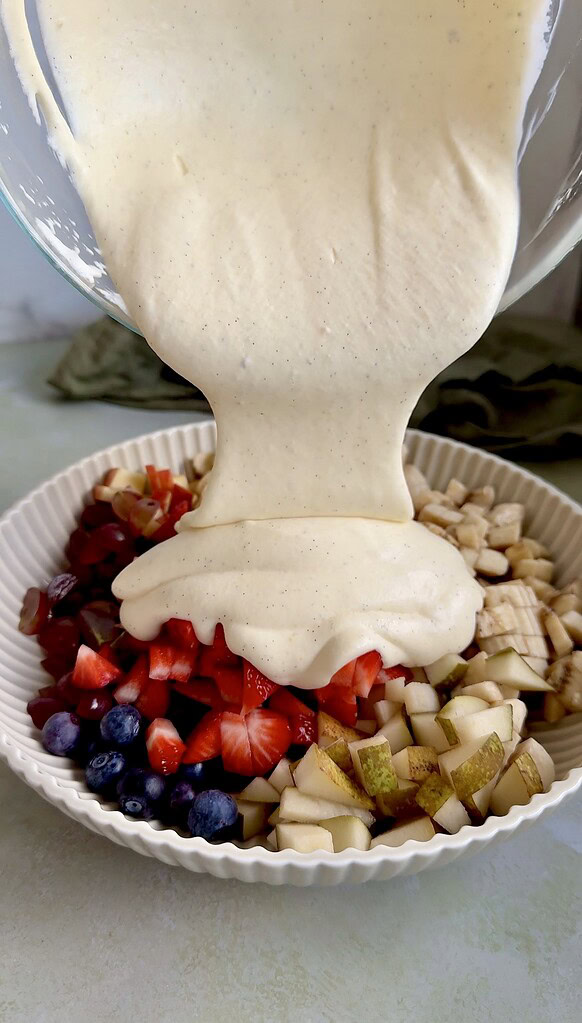 frugtsalat med råcreme 