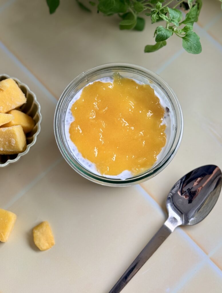 chiagrød med mango 3