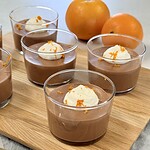 Chokolademousse med appelsin i glas