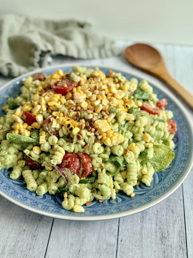 pastasalat med avokadodressing 4