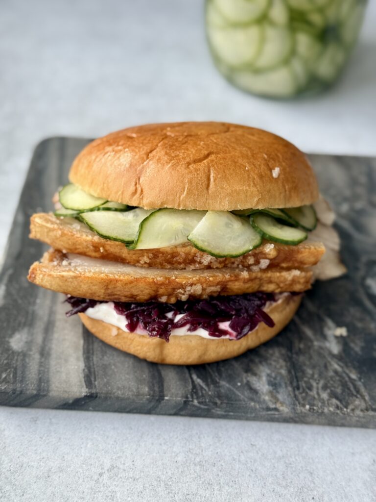 flæskestegsbuger