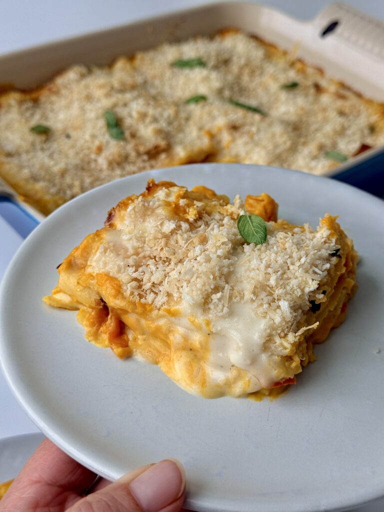 cremet græskarlasagne